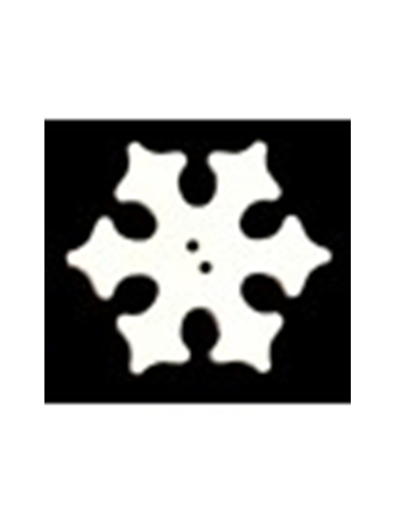 Button - Traditional Snowflake 1" - Fibrex