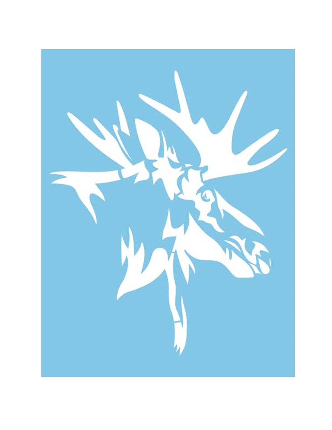 ST-076 - Stencil - Moose head