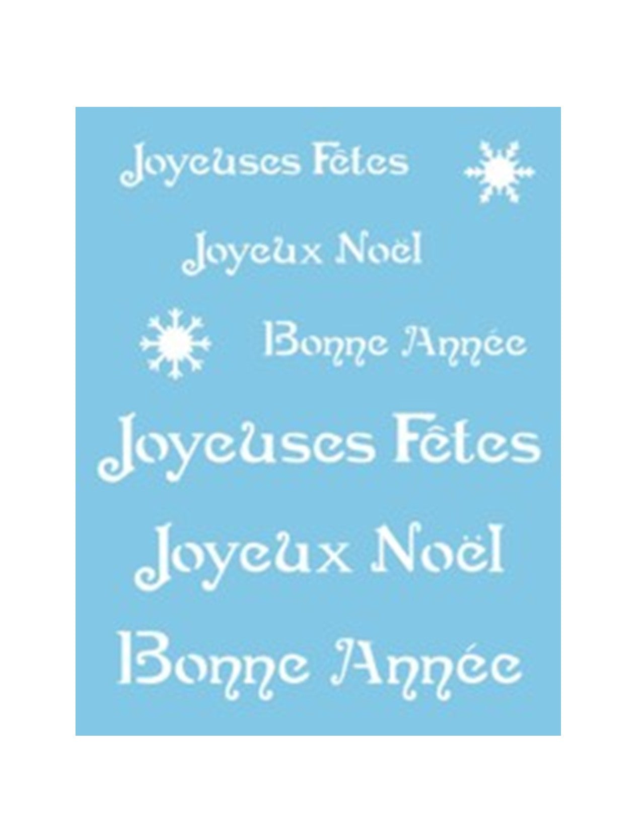 ST-350 - Stencil - The Holidays