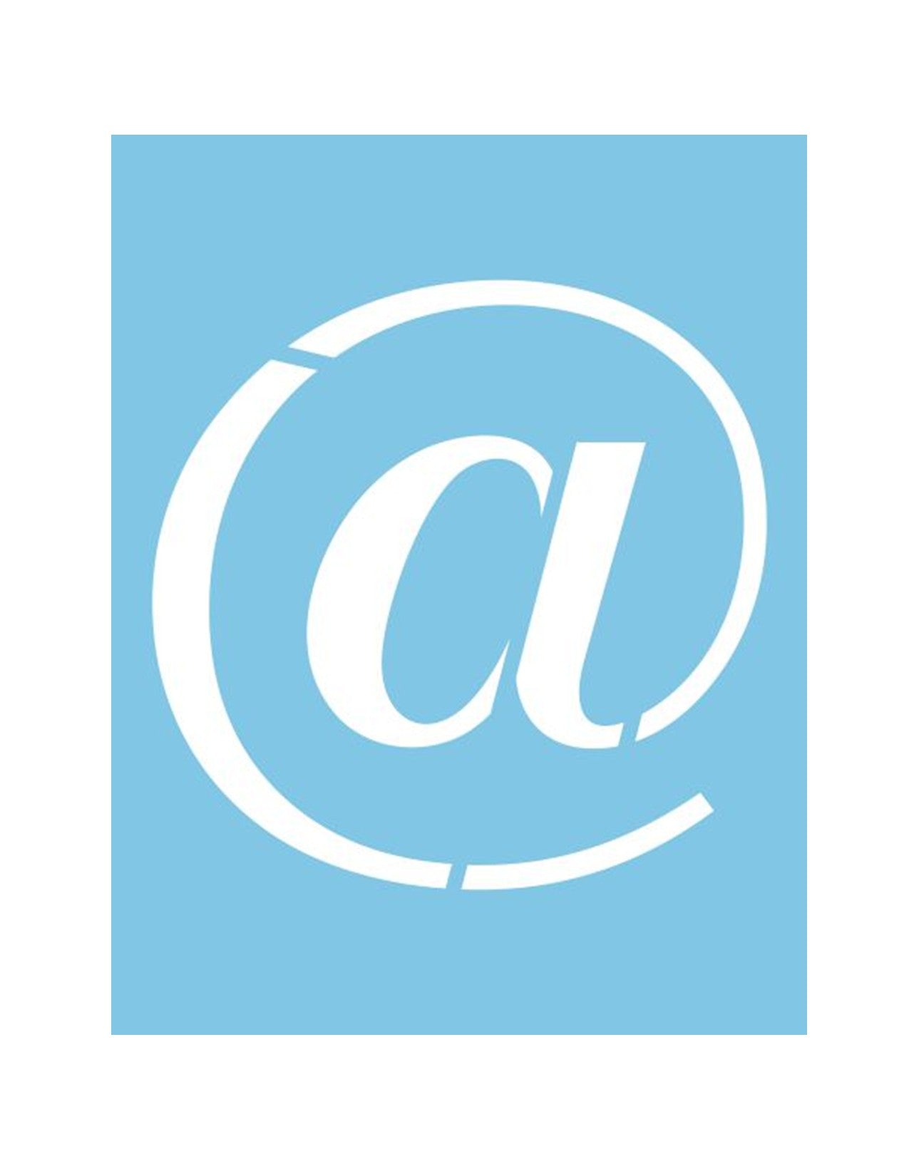 ST-053 - Pochoir - Arobas 7.5"