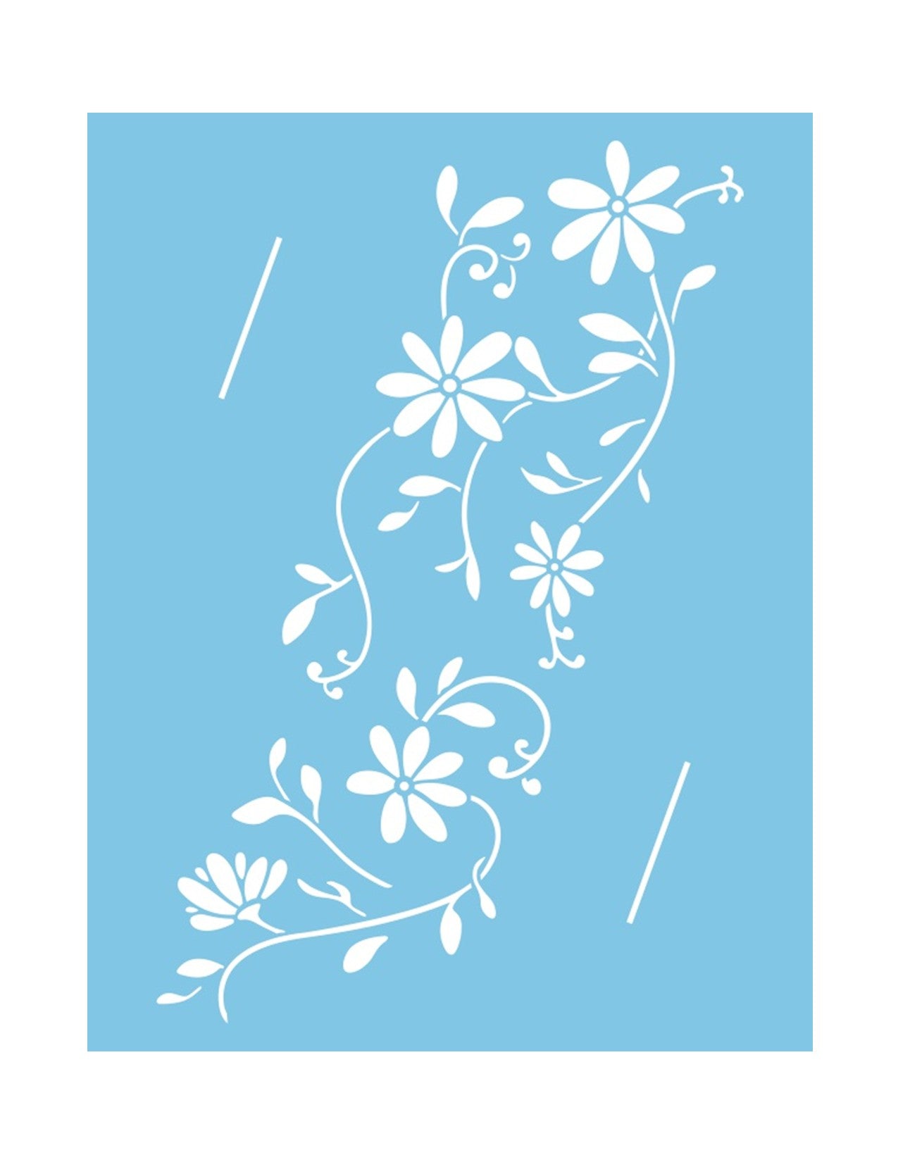 ST-052 - Stencil - The beautiful daisies