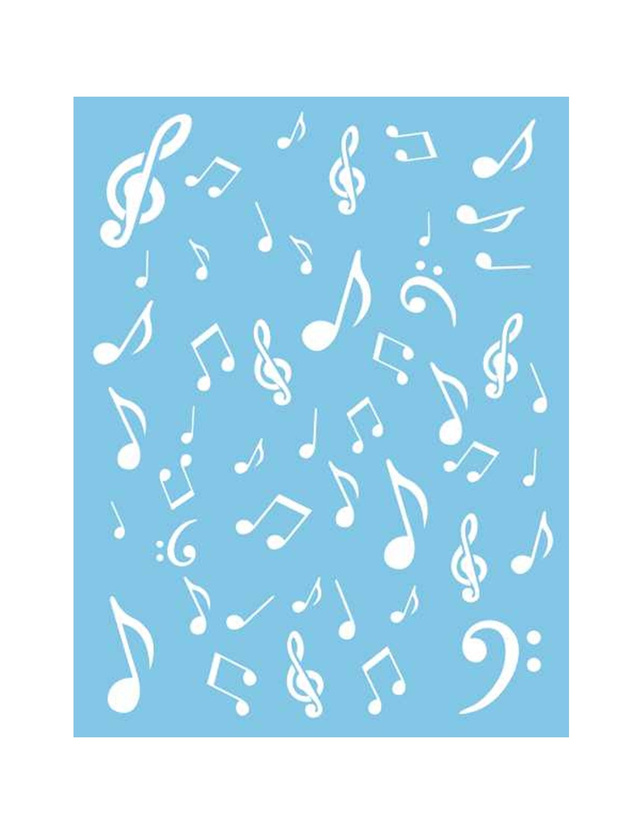ST-047 - Stencil - Musical background