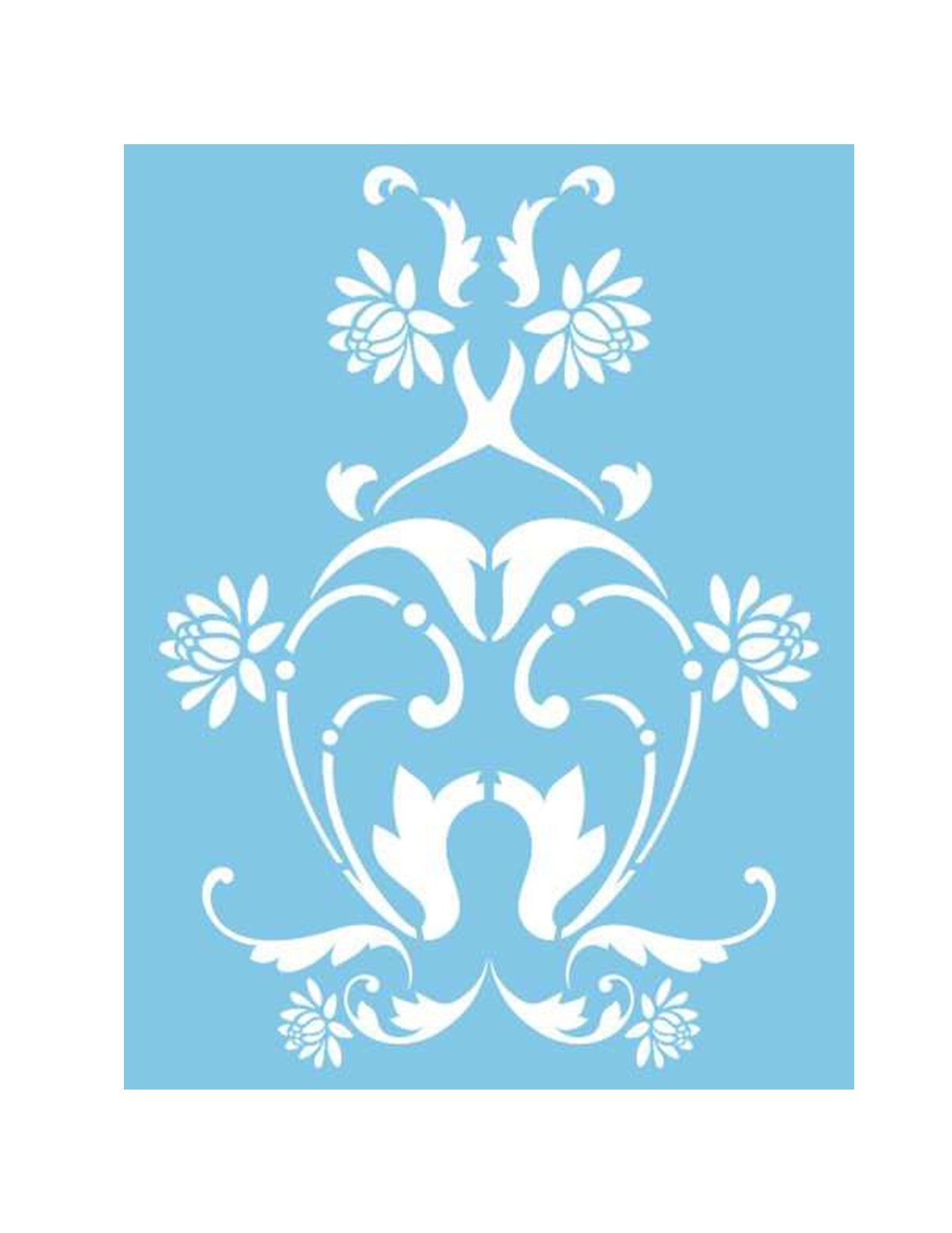 ST-080 - Pochoir - Volutes florale