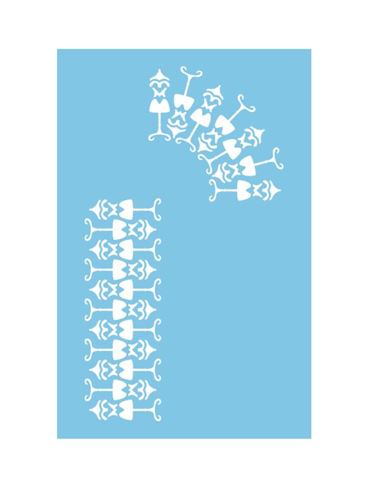 ST-602 - Stencil - Mannequin border