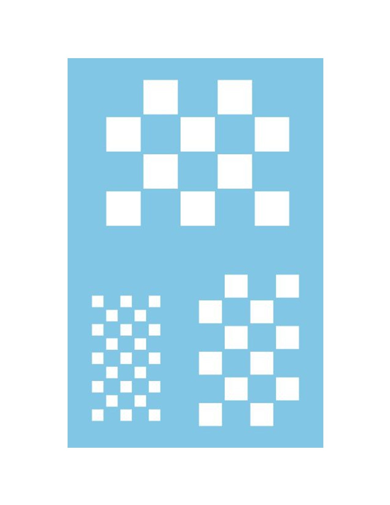 ST-005 - Pochoir - Carreaux 1/4''.; 1/2'' ; 3/4''