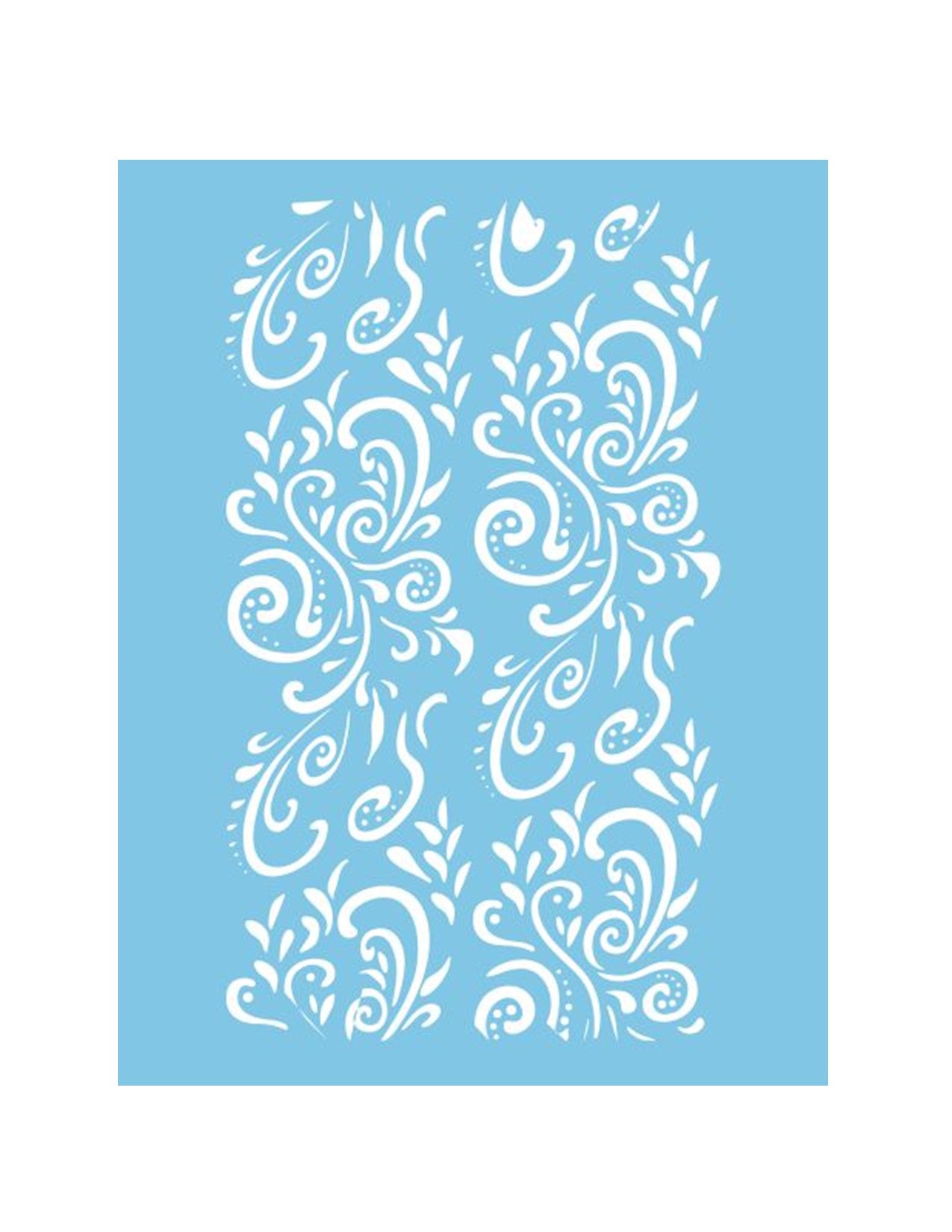 ST-010 - Pochoir - Frénésie de Volutes