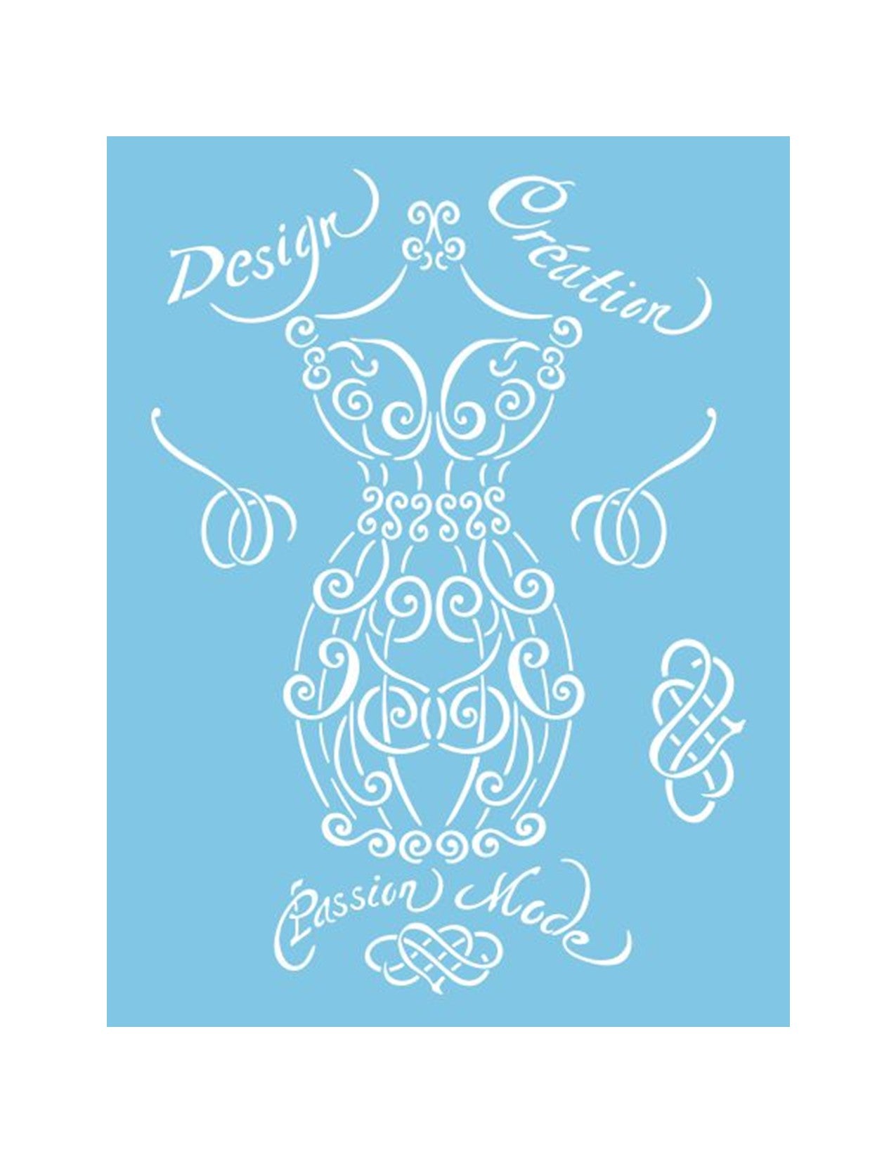 ST-601 - Stencil - Large bustier