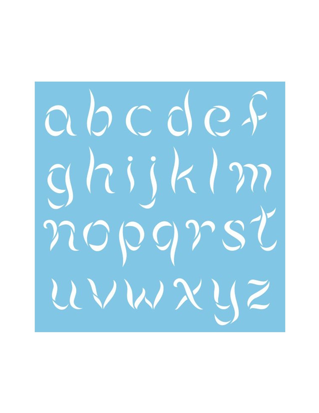 ST-300 - Stencil - Alphabet Ballerina 1.5