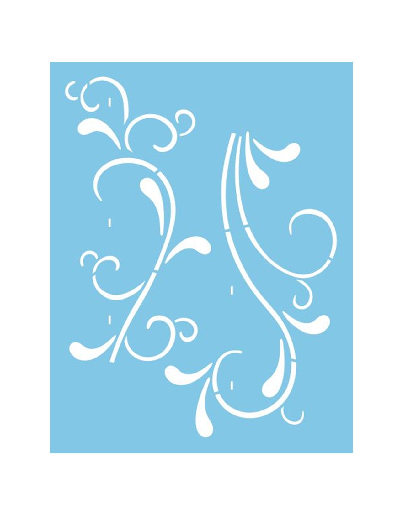 ST-079 - Pochoir - Volutes Champêtres