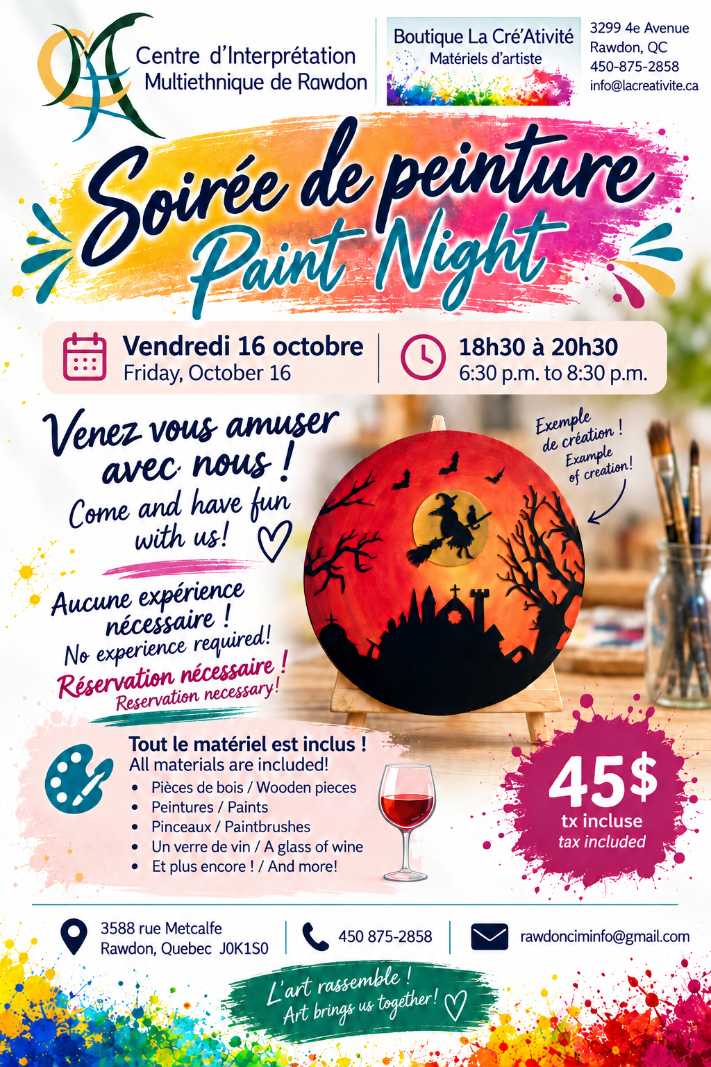 2 - Rawdon - Halloween - Vendredi 16 octobre 2026