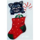 Ornaments - Cat in a stocking (2)