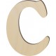 Lettre majuscule C - 6" de haut
