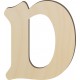 Lettre majuscule D - 6" de haut
