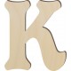 Lettre majuscule K - 6" de haut