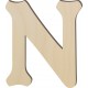 Lettre majuscule N - 6" de haut