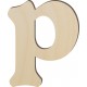 Lettre majuscule P - 6" de haut