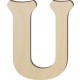 Lettre majuscule U - 6" de haut
