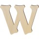 Lettre majuscule W - 6" de haut