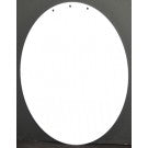 Ovale - Acrylique blanc - 10" (3 trous)