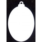 Boule ovale - Acrylique banc - 4.5"