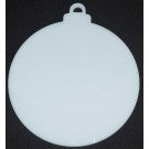 Boule ronde - Acrylique blanc - 4"