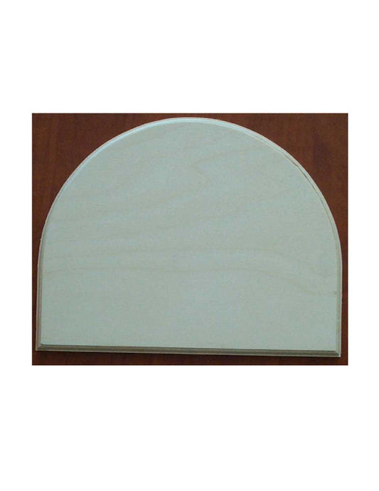 Enseigne Demi-Lune en Merisier Russe 6mm