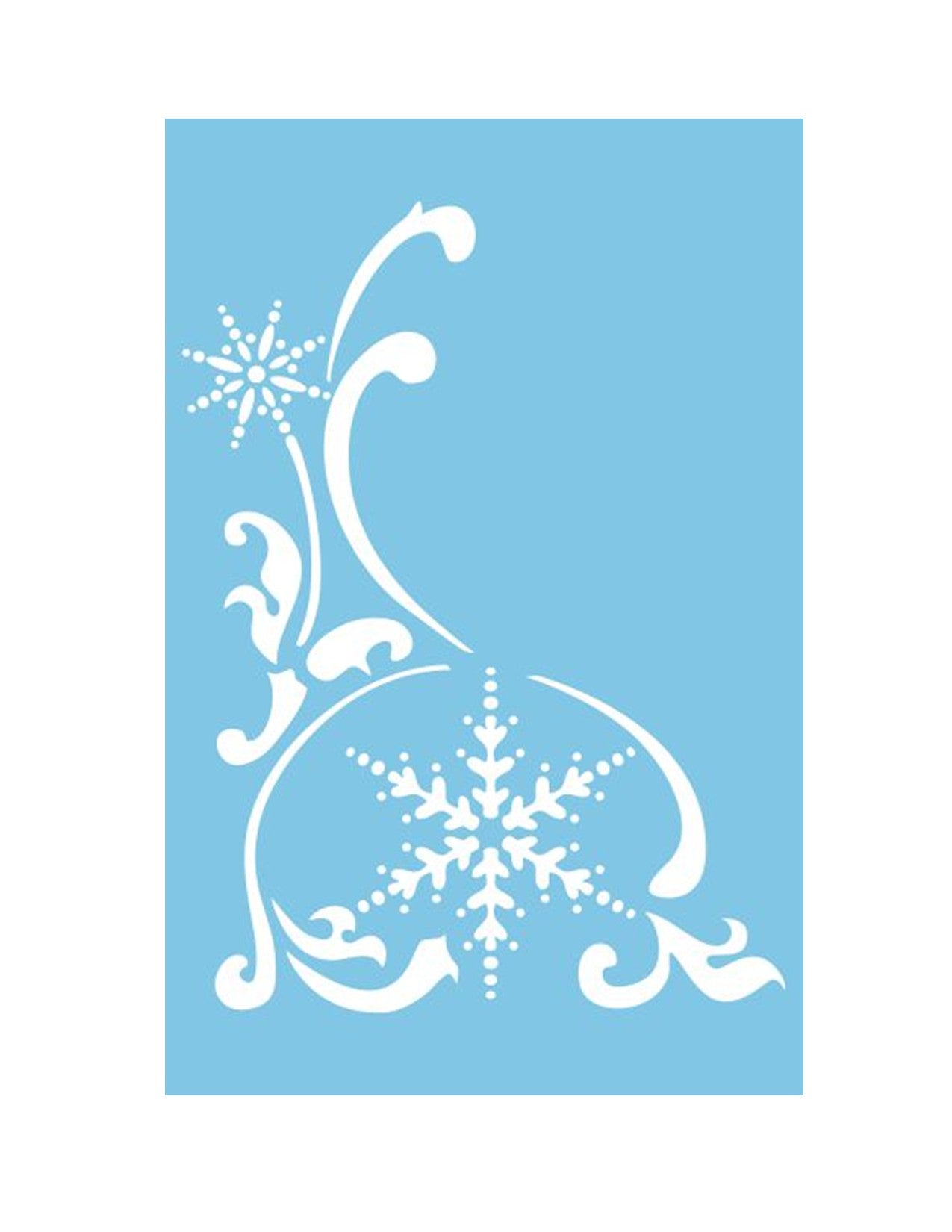 ST-001 - Pochoir - Flocon de Coin