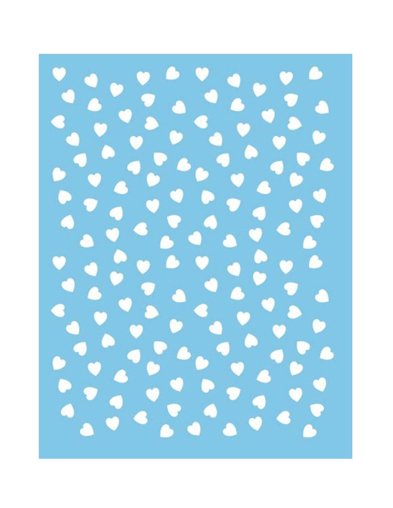 ST-070 - Stencil - Rain of hearts