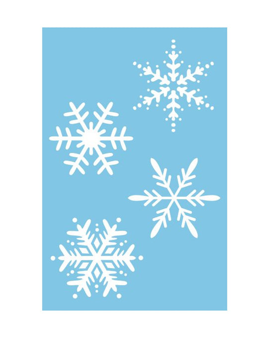 ST-043 - Pochoir - Grand flocons 5 - 3"