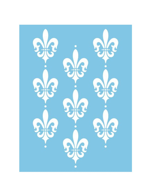 ST-035 - Pochoir - Arrière-Plan Fleur de Lys - 2