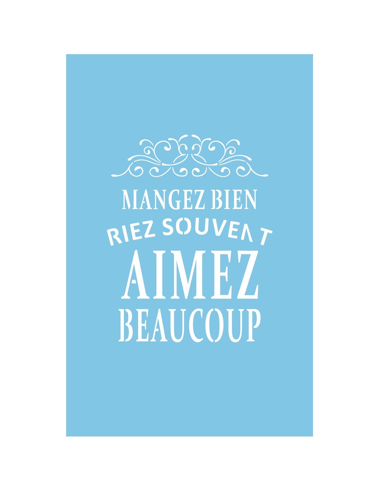 ST-084-2 Stencil - Eat Well (mini)