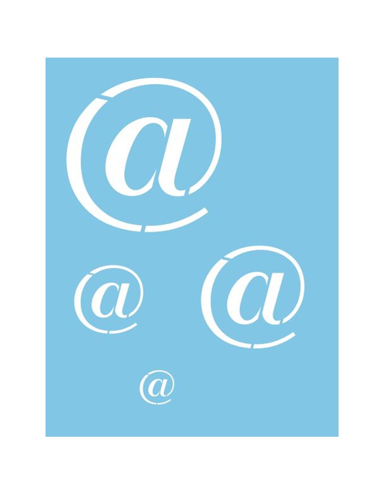 ST-054 - Stencil - Arobas Multi 1"; 2"; 3"; 4.5"