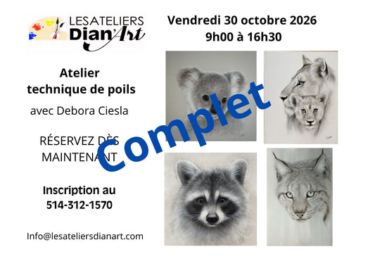1 - Repentigny - Technique de poils - Vendredi 30 octobre 2026