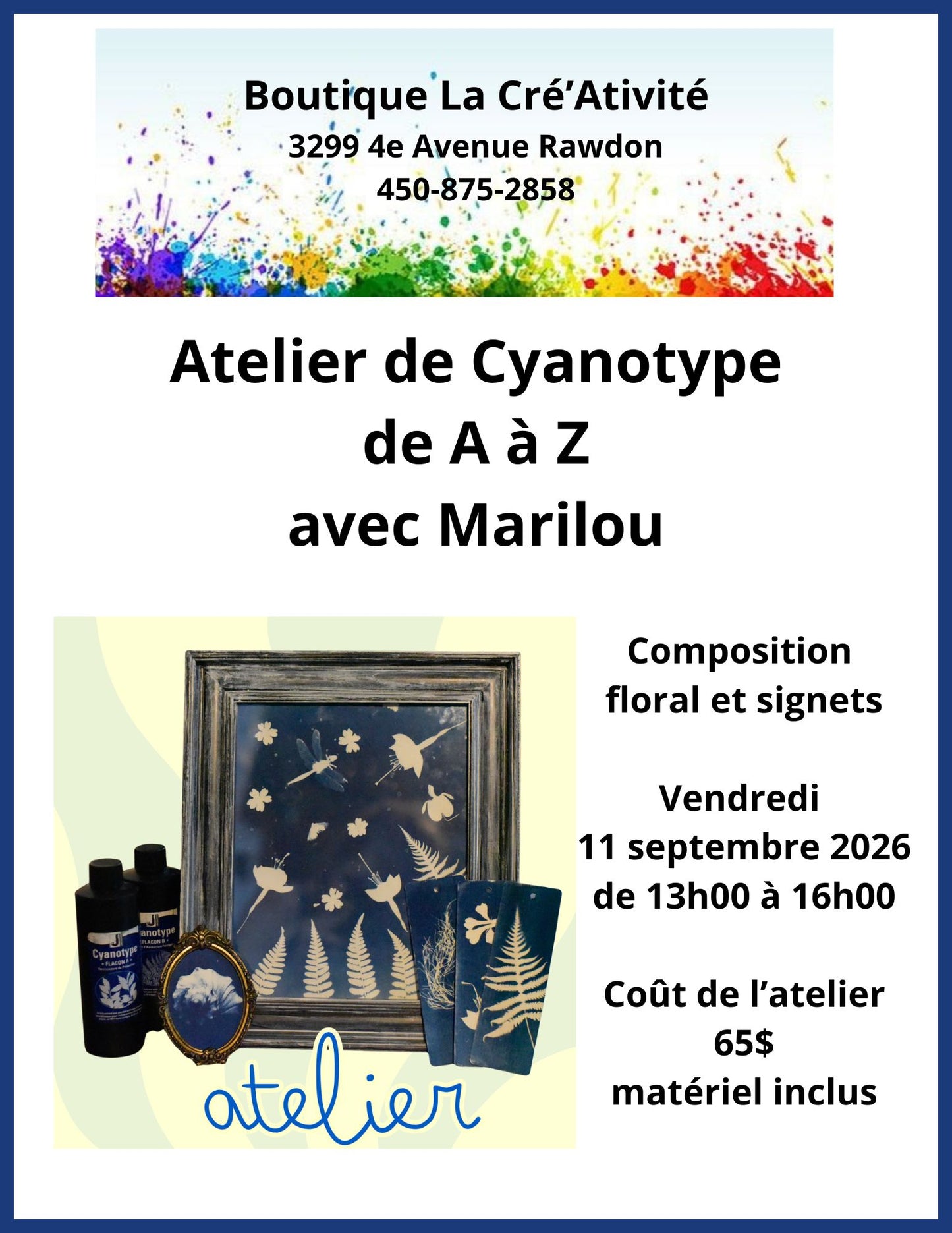 2 - Rawdon - Cyanotype - 11 septembre 2026