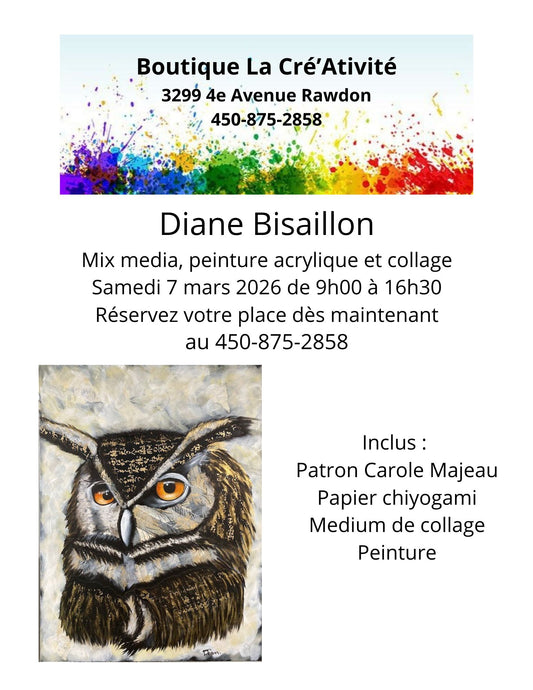 2 - Rawdon - Techniques mixtes - Samedi 7 mars 2026