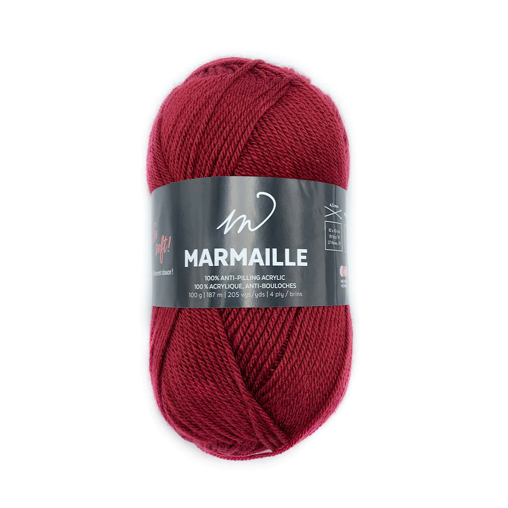 Wool M Marmaille - Wine Red