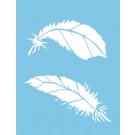 ST-059 - Stencil - Feathers