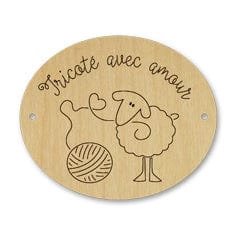 Bouton : Tricoté avec amour