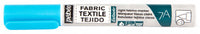 Thumbnail for 7A Marqueur tissu clair pointe ronde 1mm Bleu fluo