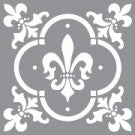 ADS04  Carreau de fleur de lis