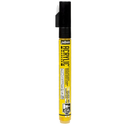 Acrylic Marker 0.7mm Pebeo Dark yellow - 303