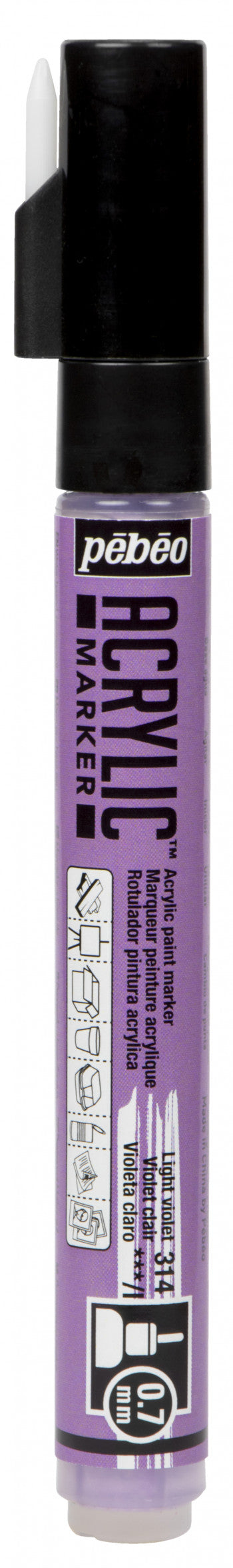 Acrylic Marker 0.7mm Pebeo Light purple