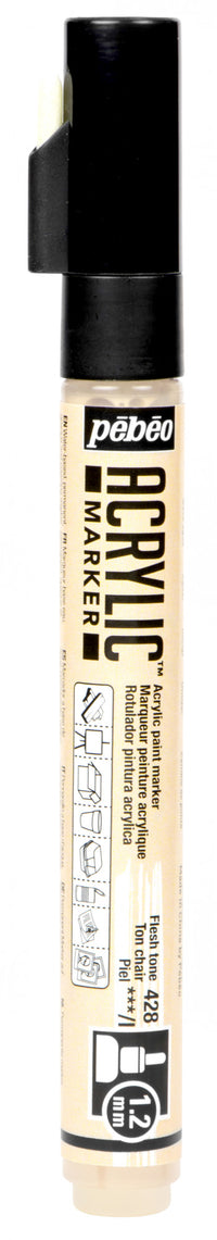 Thumbnail for Acrylic Marker 1.2mm Pebeo Beige Pink - 428