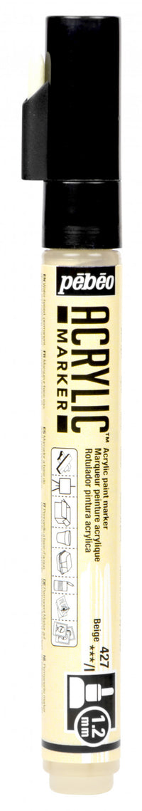 Thumbnail for Acrylic Marker 1.2mm Pebeo     Beige