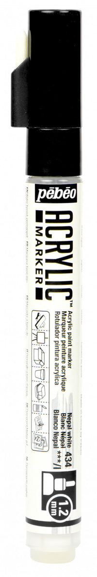Thumbnail for Acrylic Marker 1.2mm Pebeo Nepal White