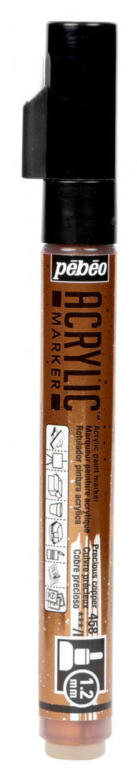 Thumbnail for Acrylic Marker 1.2mm Pebeo      Cuivre précieux - 458
