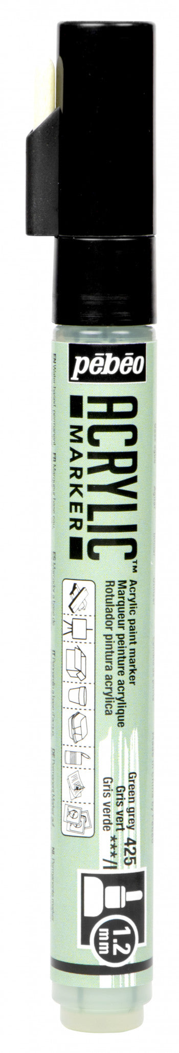 Acrylic Marker 1.2mm Pebeo Gray green