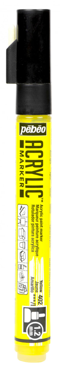 Thumbnail for Acrylic Marker 1.2mm Pebeo Yellow - 402