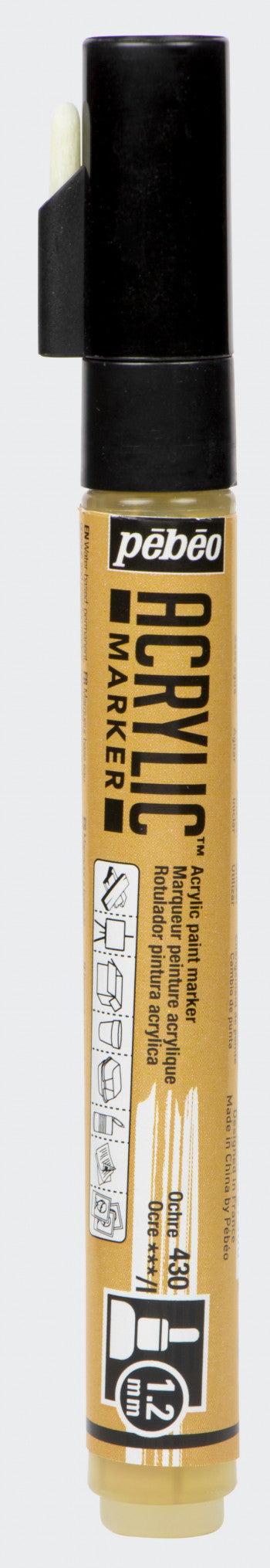 Acrylic Marker 1.2mm Pebeo     Ocre