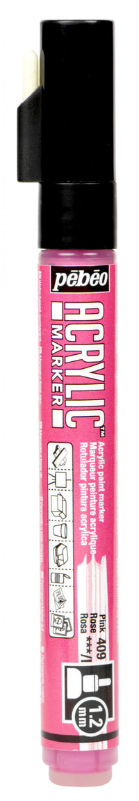 Thumbnail for Acrylic Marker 1.2mm Pebeo Pink - 409